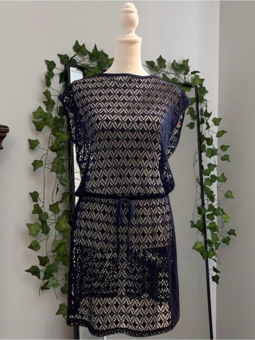 Navy Blue Swim Coverup